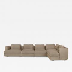  Greenapple Modern Sand Wave Sofa Light Brown Leather Handmade in Portugal by Greenapple - 3137229