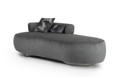  Greenapple Modern Twins Chaise Longue Grey Blue Fabric Handmade in Portugal by Greenapple - 3130377