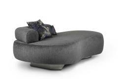  Greenapple Modern Twins Chaise Longue Grey Blue Fabric Handmade in Portugal by Greenapple - 3130378