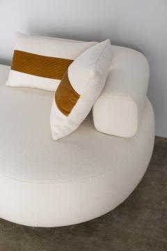  Greenapple Modern Twins Chaise Longue White Linen Blend Handmade by Greenapple - 3120223