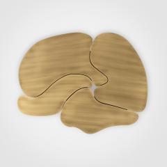  Greenapple My Brain Coffee Table Brass Handmade in Portugal by Greenapple - 4316491
