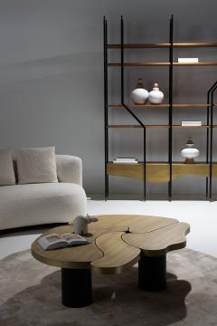  Greenapple My Brain Coffee Table Brass Handmade in Portugal by Greenapple - 4316499