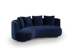  Greenapple Organic Modern Twins Sofa Navy Velvet Handmade in Portugal by Greenapple - 3356286