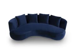  Greenapple Organic Modern Twins Sofa Navy Velvet Handmade in Portugal by Greenapple - 3356287