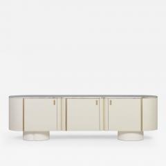  Greenapple Socalco Leather Sideboard Marble Top Handmade in Portugal by Greenapple - 4319280