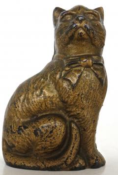  Grey Iron Casting Company Seated Cat With A Bow Still Bank American Circa 1922 - 559191