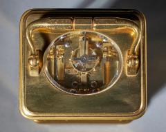  Groh Striking 19th Century Carriage Clock with a Gilt Brass Corniche Case by Groh  - 3123439