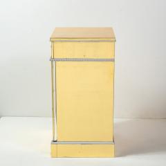  Grosfeld House 1940s Hollywood White Yellow Gilt and Lucite Side End Table by Grosfeld House - 1866295