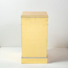  Grosfeld House 1940s Hollywood White Yellow Gilt and Lucite Side End Table by Grosfeld House - 1866296