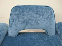  Grosfeld House Amazing Pair of Grosfeld House Slipper Chairs Hollywood Regency Glam - 1725390