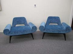  Grosfeld House Amazing Pair of Grosfeld House Slipper Chairs Hollywood Regency Glam - 1725400