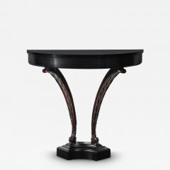  Grosfeld House Art Deco Ebonized Walnut Wall Console W Acanthus Supports by Grosfeld House - 4267201
