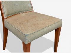  Grosfeld House Grosfeld House Six Dining Chairs Walnut Fabric USA 1970s - 4564139