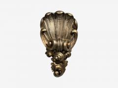  Grosfeld House Grosfeld House attr Large Shell Wall Sconces Silver Leaf USA 1970s - 4693728