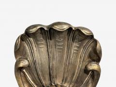  Grosfeld House Grosfeld House attr Large Shell Wall Sconces Silver Leaf USA 1970s - 4693730