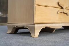  Grosfeld House Grosfled House Hollywood Regency Triple 12 Drawer Dresser in Primavera 1950s - 4126566
