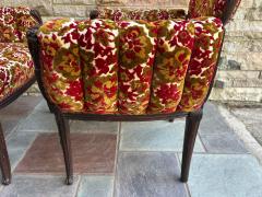  Grosfeld House Lovely Pair of Flower Back Grosfeld House Armchairs Hollywood Regency - 4561212