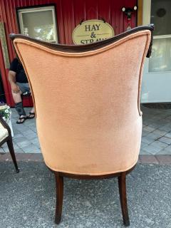  Grosfeld House Pair Hollywood Regency Grosfeld House Swag Drape Lounge Chairs Circa 40s - 4696983