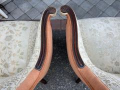  Grosfeld House Pair Hollywood Regency Grosfeld House Swag Drape Lounge Chairs Circa 40s - 4696987