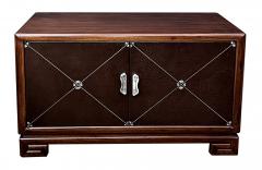  Grosfeld House Pair of Art Deco 1940s Grasfeld House mahogany low cabinets - 2810949