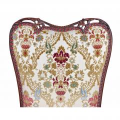  Grosfeld House Pair of Grosfeld House Hollywood Regency Red Velvet Arm Chairs - 4722801