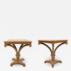  Grosfeld House Pair of Grosfeld Pedestal Base Square End Tables - 1444910