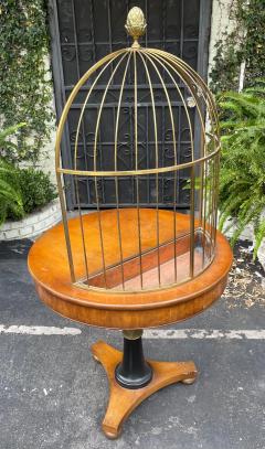  Grosfeld House Rare Hollywood Regency Mid Century Modern Empire Birdcage Jardenier Table - 1841301