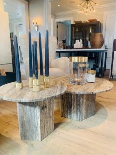  Gubi EPIC 43 COFFEE TABLE IN GREY TRAVERTINE - 3145281
