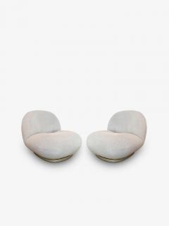  Gubi PAIR OF PIERRE PAULIN PACHA LOUNGE CHAIR STATIONARY BASE - 3145315