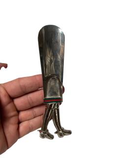  Gucci 1980s Silver plated shoe horse by Gucci - 4421161