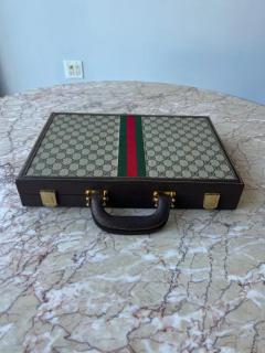  Gucci A 1970s Gucci GG Motif Complete Backgammon Set Mint Condition  - 3914943