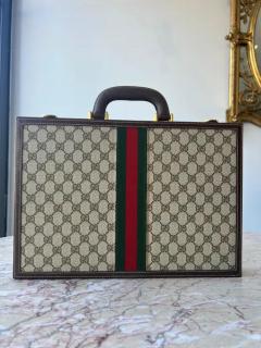  Gucci A 1970s Gucci GG Motif Complete Backgammon Set Mint Condition  - 3914946