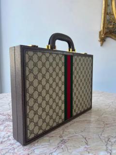  Gucci A 1970s Gucci GG Motif Complete Backgammon Set Mint Condition  - 3914954