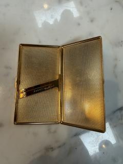  Gucci Brown Gucci Lacquer Cigarette Case with Web GG Stripe Italy 1970s - 4687825