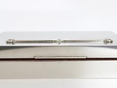  Gucci Gucci Horse Bit Silver Plate Box Satinwood Lined Signed Gucci Made in Italy - 4384710