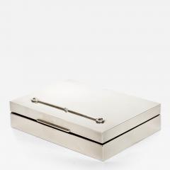  Gucci Gucci Horse Bit Silver Plate Box Satinwood Lined Signed Gucci Made in Italy - 4384724