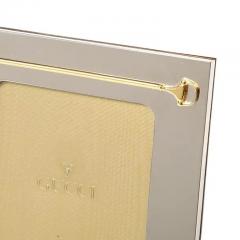  Gucci Gucci Photo Frame Horsebit Silverplate Brass Signed - 3896962