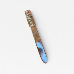  Gucci Gucci Silver Plated Letter Opener with Knot Motif Italy 1970s - 4464085