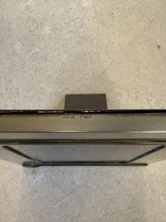  Gucci Gucci Silver Plated Picture Frame with Equestrian Bar Motifs Italy 1970s - 4524114