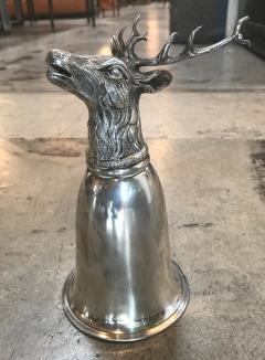  Gucci Gucci Stag Silver Stirrup Cup Signed Italy 1970s - 1020647