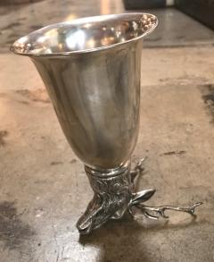  Gucci Gucci Stag Silver Stirrup Cup Signed Italy 1970s - 1020652