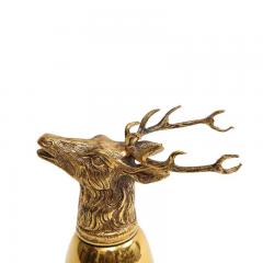  Gucci Gucci Stag Stirrup Cup Vase Brass Gold Washed Signed - 2844487