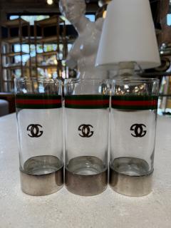  Gucci Vintage Gucci Barware Set Pitcher Carafe High Ball Glasses - 4599369