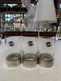  Gucci Vintage Gucci Barware Set Pitcher Carafe High Ball Glasses - 4599370