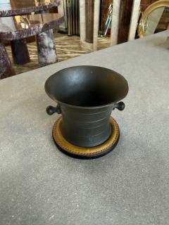  Gucci Vintage Gucci Pewter Desk Pen Holder with Leather Base - 4695435