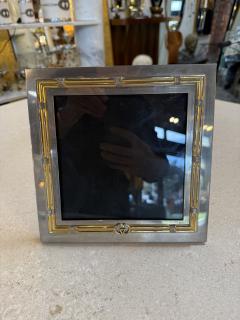  Gucci Vintage Gucci Silver and Gilt Metal Picture Frame with Interlocking GG - 4524188