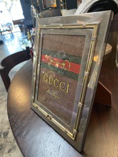  Gucci Vintage Gucci Silver and Gold Photo Frame 1970s - 1553603