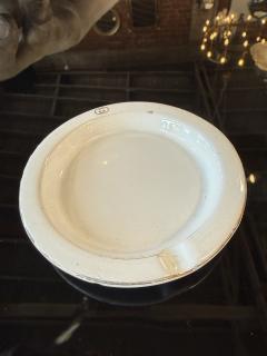  Gucci Vintage Gucci White Ceramic Ashtray with Interlocking GG Logo - 4695456