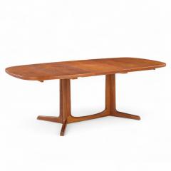 Gudme Mobelfabrik Gudme M belfabrik Mid Century Danish Teak Expanding Dining Table with 2 Leaves - 4341246