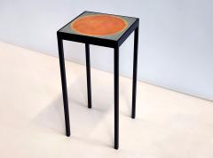  Gueridon Baby Side Table with Orange Dot Roger Capron Tile - 3029421